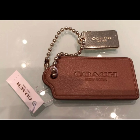 Coach leather keychain (ONLY ONE- only Brown color left) - Picture 2 of 3